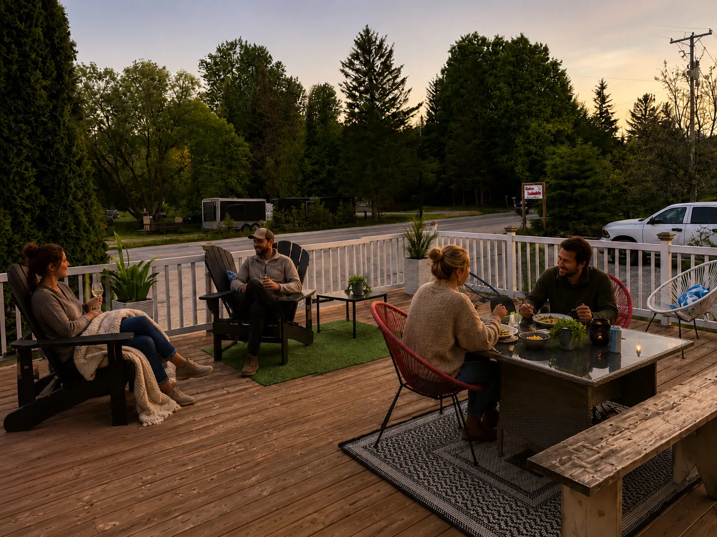 Souper sur la terrasse