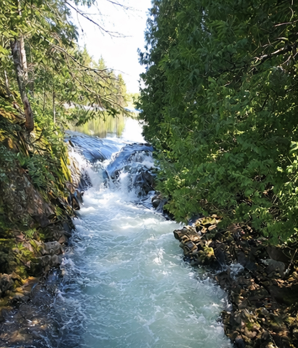 Chutes en forêt