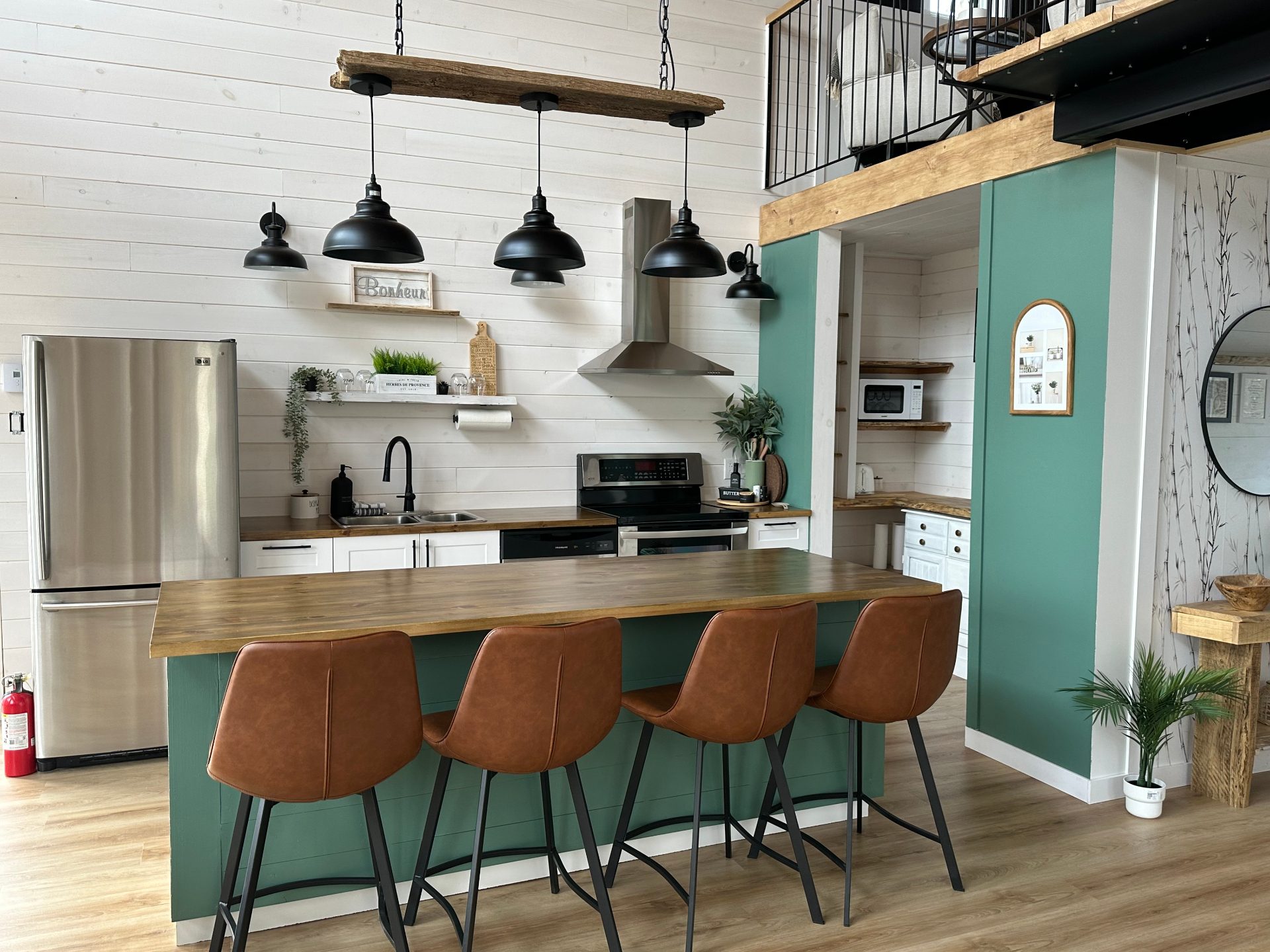 Cuisine, îlot & coin café